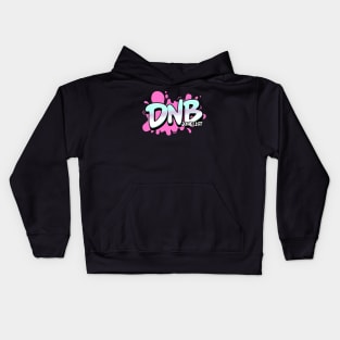 DNB  - Junglist Splat (pink/black drop shadow) Kids Hoodie